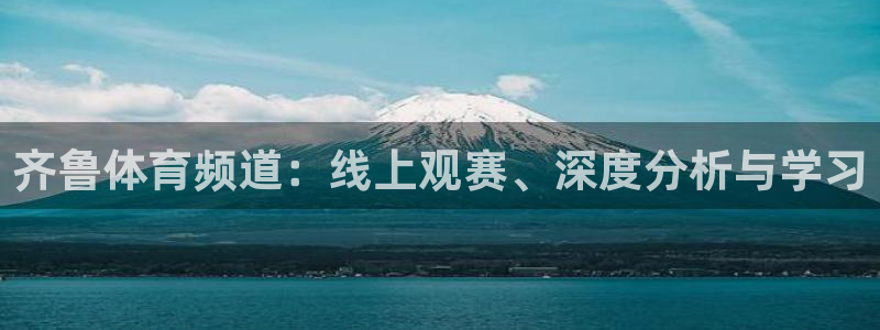 齐鲁体育频道：线上观赛、深度分析与学习